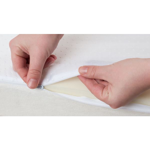 HomeLife Tartalék huzat az ORTHEO magasított ülőpárnához - fehér